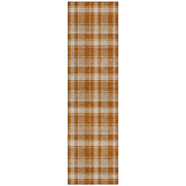 Addison Rugs Chantille ACN563 Paprika 2 ft. 3 in. x 7 ft. 6 in. Machine Washable Indoor/Outdoor Geometric Runner Rug