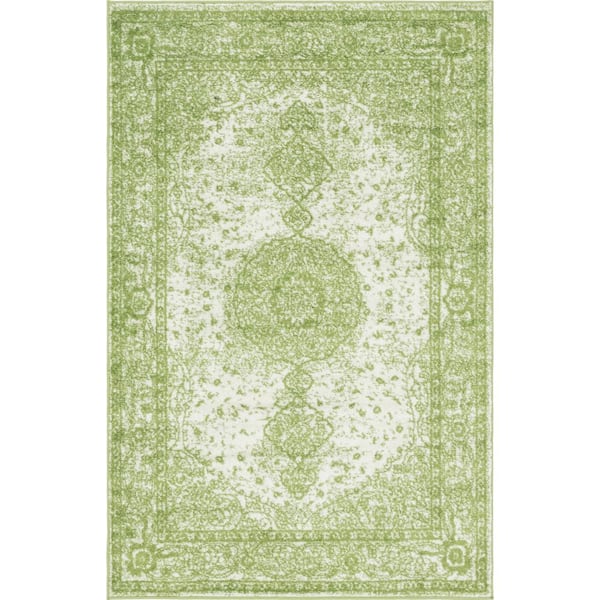 Unique Loom Bromley Midnight Green 4 ft. x 6 ft. Area Rug
