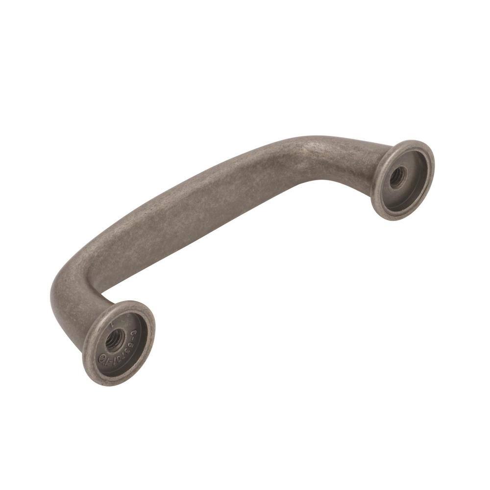 Weathered Nickel 3-Inch Bar Pull with Mounting Hardware