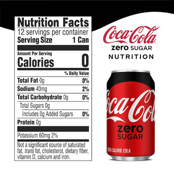 Coke-Cola Zero Sugar 12 fl. oz. Coca-Cola Zero Sugar Fridge Pack Cans  (12-Pack) 049000042559 - The Home Depot