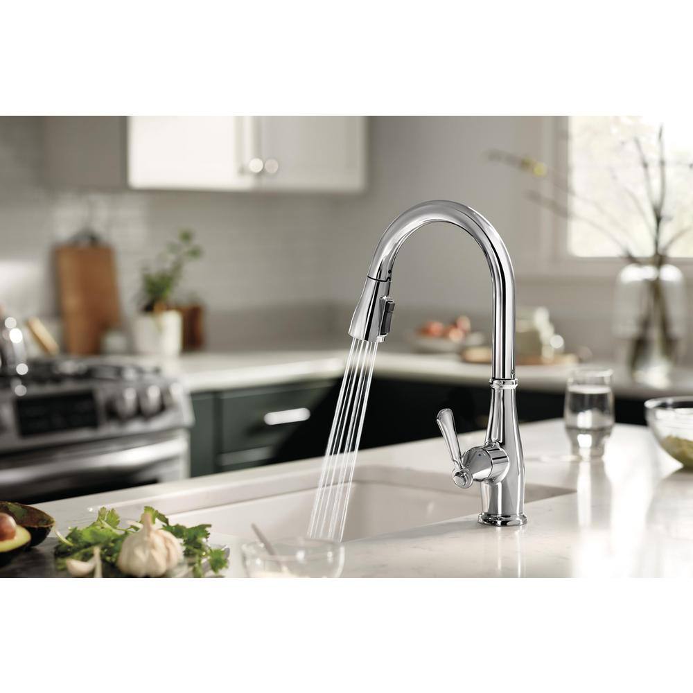 Elmhurst Chrome Single-Handle Pull-Down Kitchen Faucet