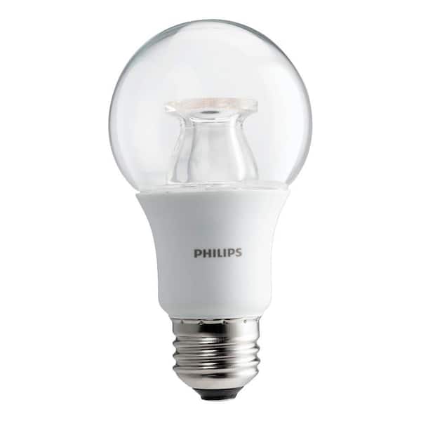 Philips 60-Watt Equivalent A19 Dimmable with Warm Glow Dimming Effect Energy Saving LED Light Bulb Soft White (2700K)