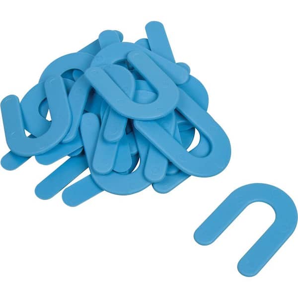 QEP 1/16 in. Horseshoe Shim Tile Spacers for Marble, Granite and Stone Floor and Wall Installations (200-Pack)