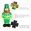 Gemmy 6 ft. Airblown St. Patrick's Day Leprechaun Spring Inflatable G-48000  - The Home Depot