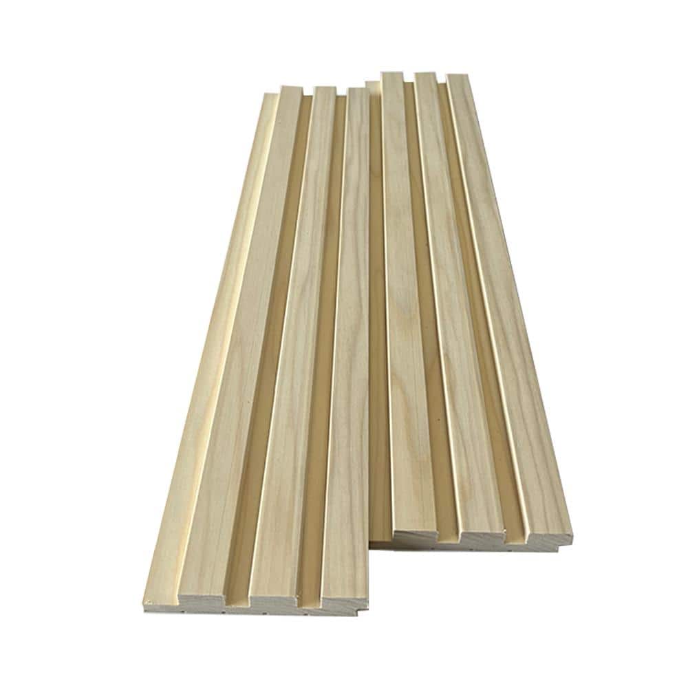 1 in. x 5 in. x 6 ft. Poplar Shiplap Slat Wall Hardwood Board (2-Pack) price history on PriceWatchPro