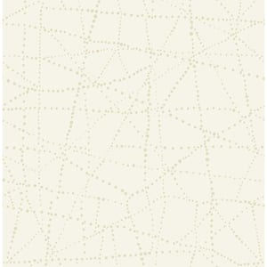 Alcott Cream White Dotted Wallpaper Sample