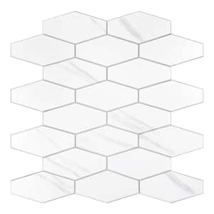 Dublin Calacatta Wave 9.85 in. x 11.02 in. 4 mm Stone Peel and Stick Backsplash Tile (6.02 sq. ft./8-Pack)