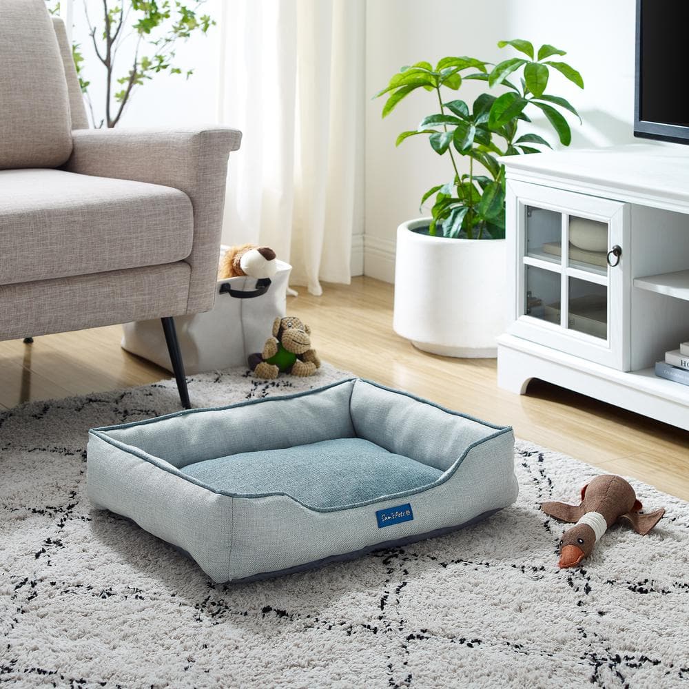 Arthur Small Gray Polyester Outdoor Dog Bed