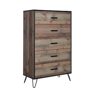 New Classic Furniture Elk River Brown 5-drawer 32 in. Chest