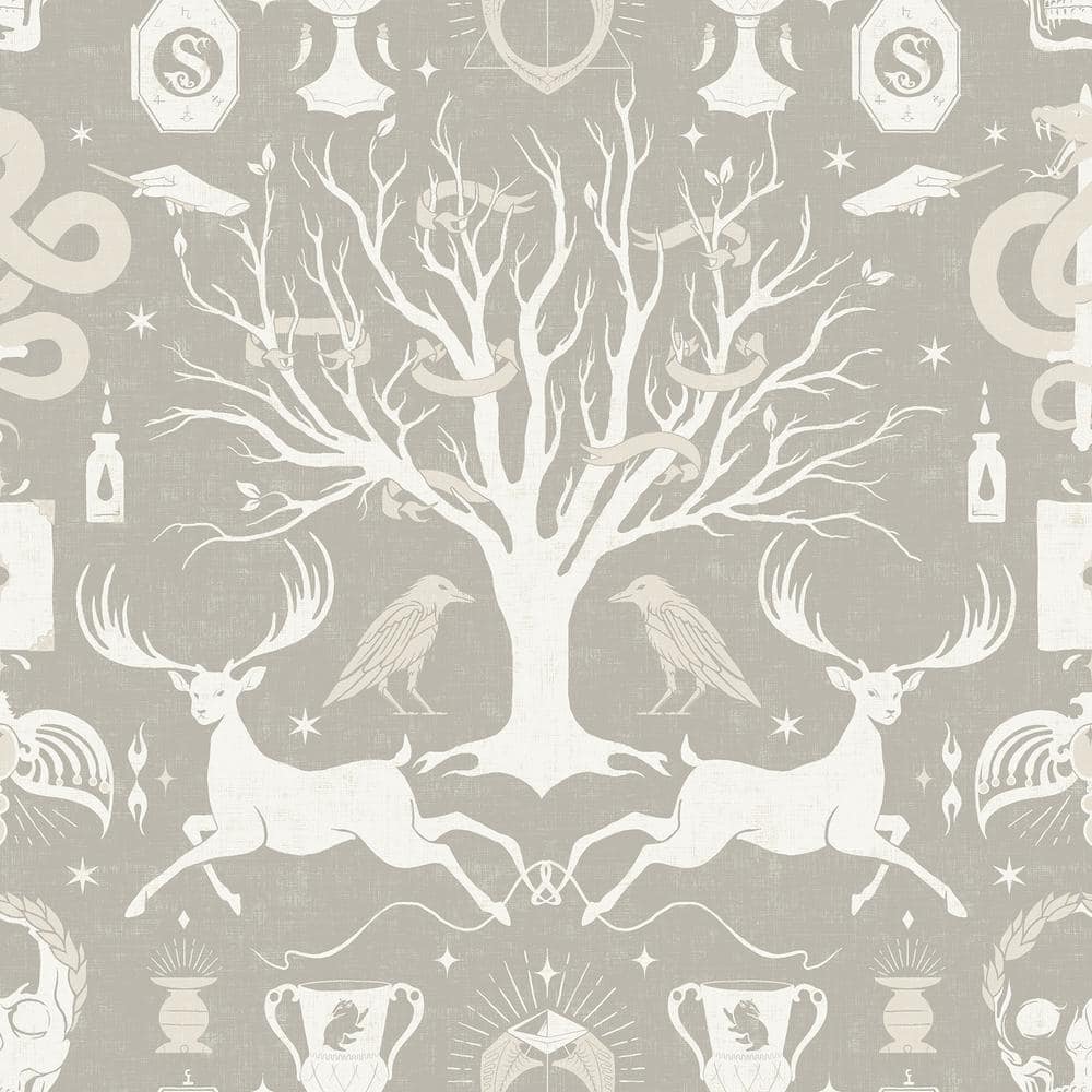 Harry Potter Horcrux Grey Damask Peel and Stick Wallpaper price history on PriceWatchPro