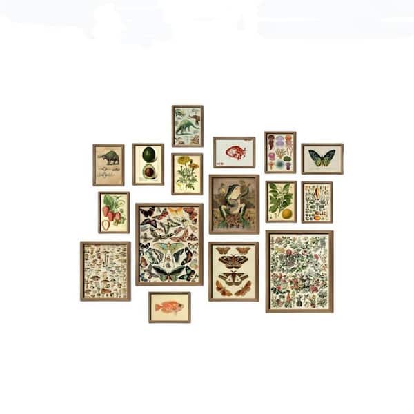 16 PCS Framed Retro 70s Wall Art 7 in. x 5 in. LINBQ274 - The Home