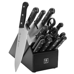 Solution Stainless Steel 16-Piece Self-Sharpening Knife Block Set