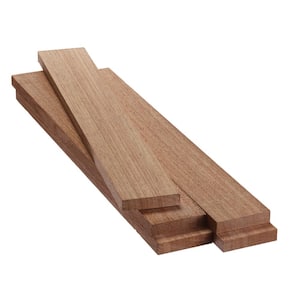 1 in. x 4 in. x 2 ft. FAS African Mahogany S4S Board (5-Pack)