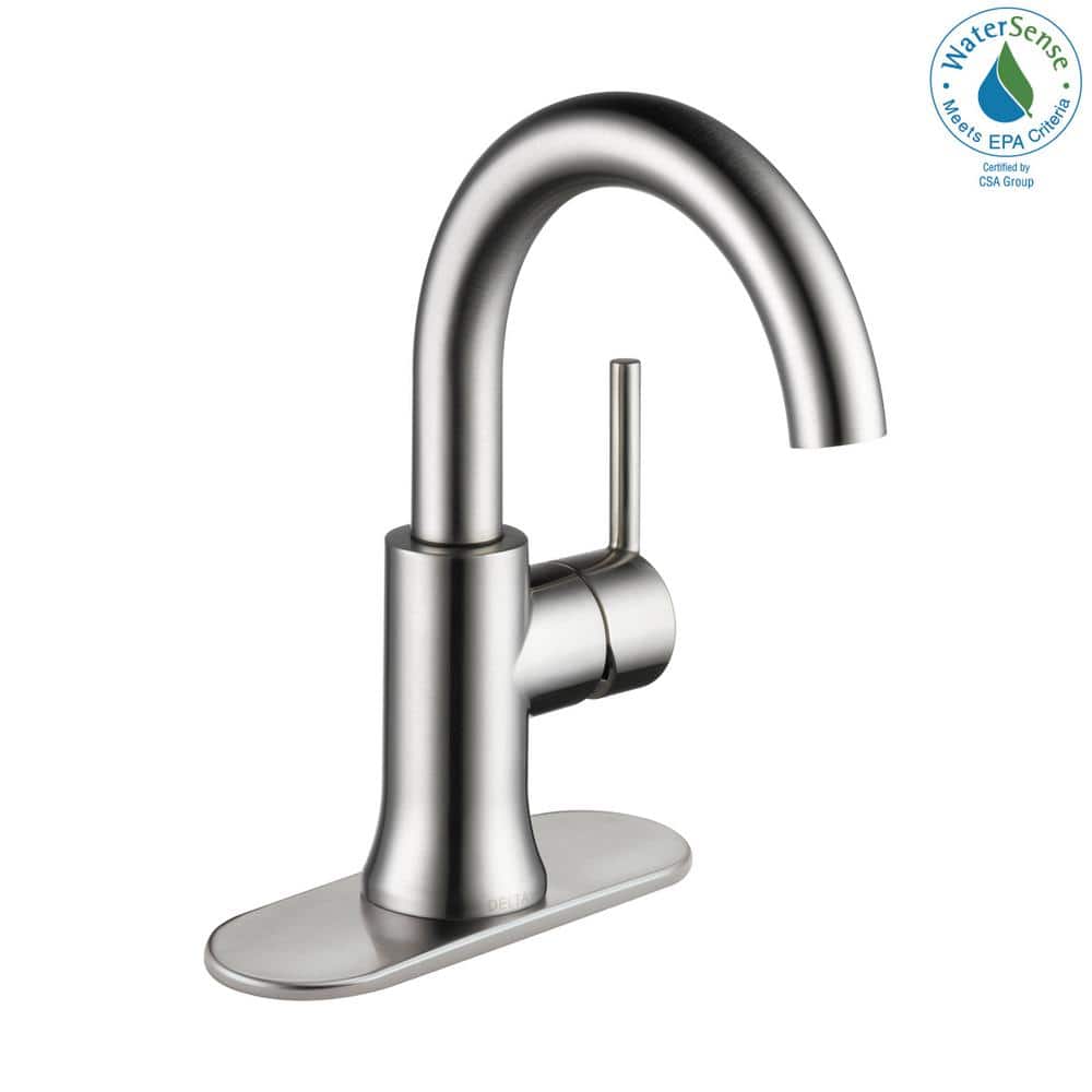 Stainless Steel Single Handle Modern Bathroom Faucet