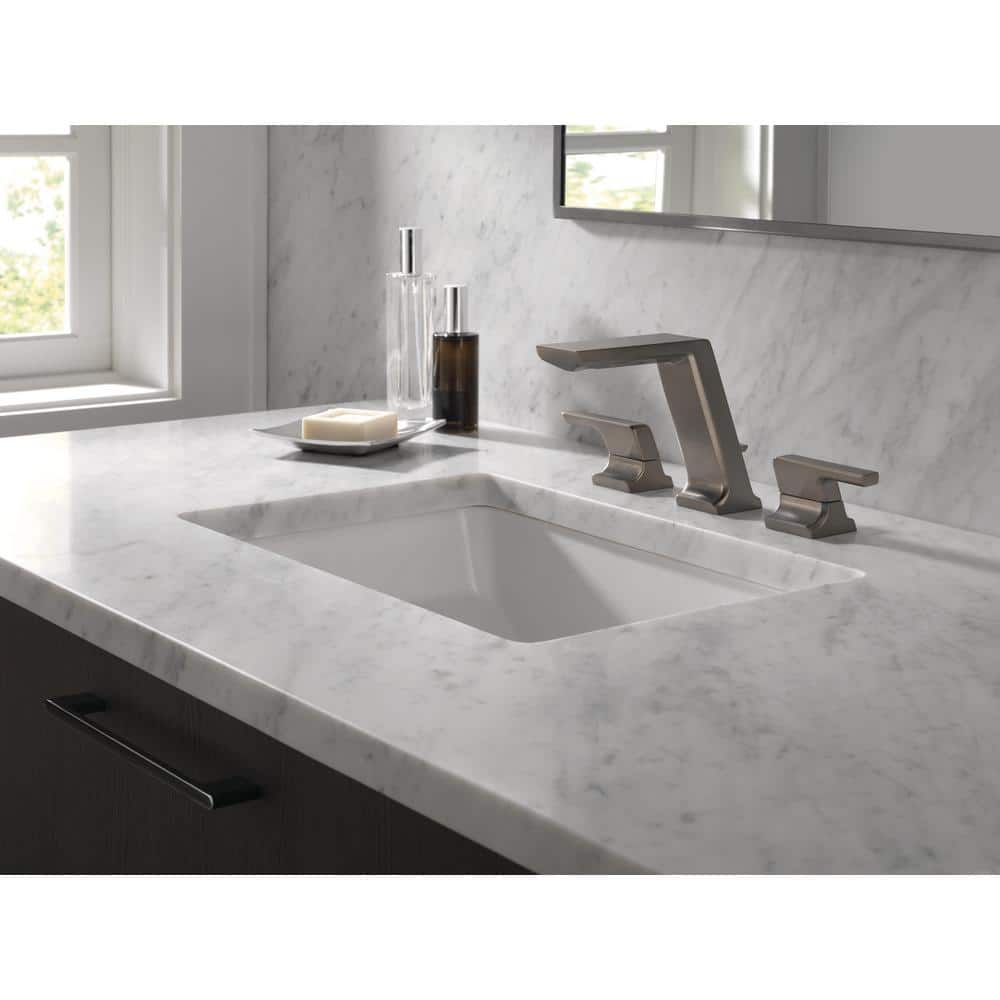 Pivotal 16" Stainless Steel Modern Widespread Bathroom Faucet