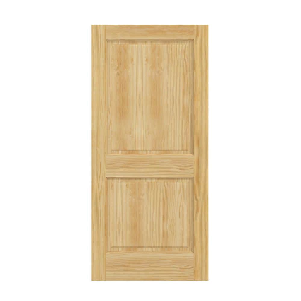32 in. X 80 in. X 1-3/8 in. 2-Panel Clear Pine Wood Solid Core Interior Door Slab price history on PriceWatchPro
