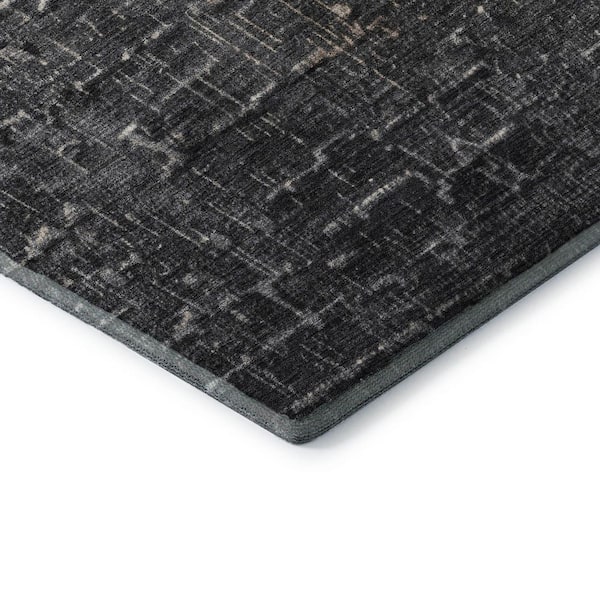 Mayfield Premium Machine Washable Abstract AMF1066 Khaki 8 ft. x 10 ft. Area Rug