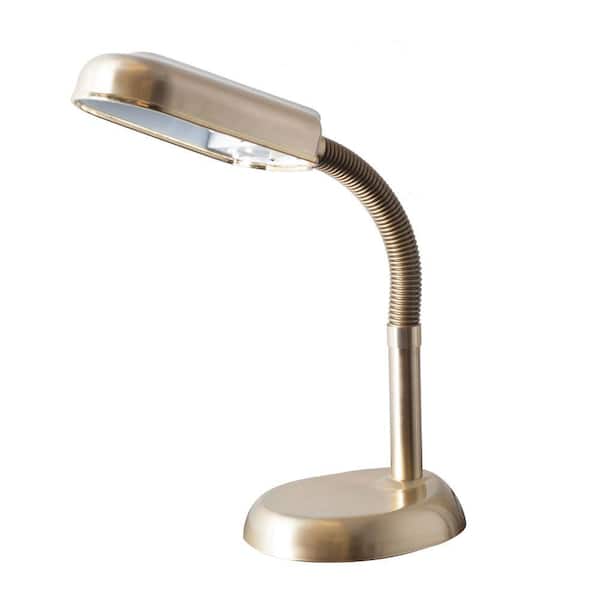 Trademark Home Deluxe SunLight 22 in. Brass Desk Lamp