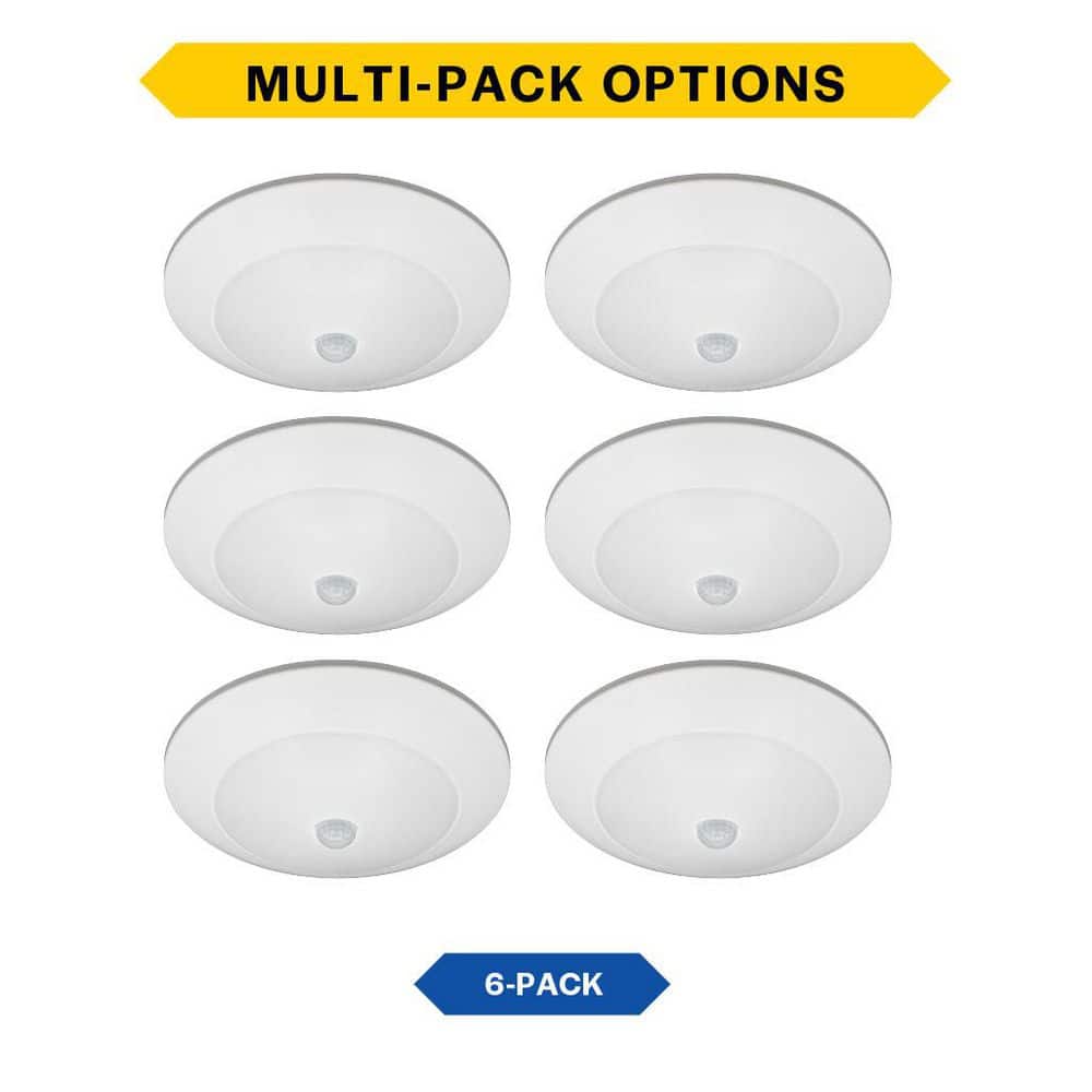 4 in. Surface Mount Downlight Adjustable CCT Dimmable Indoor Outdoor Integrated LED Recessed Trim 6-Pack price history on PriceWatchPro