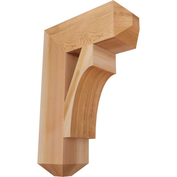 Ekena Millwork 5.5 in. x 26 in. x 18 in. Western Red Cedar Westlake Craftsman Smooth Bracket
