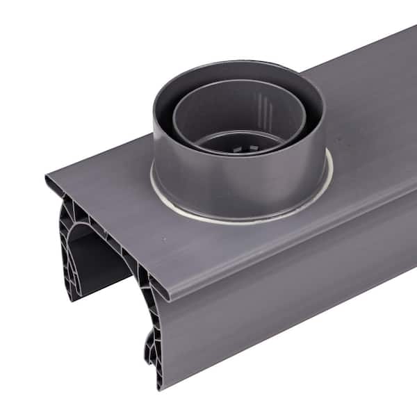Fortress Building Products 5.4-in x 1.5-in Black Sand Aluminum Angle Adapter
