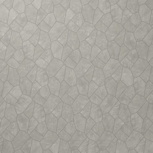 Monolith Silver Gray 11.81 in. x 19.68 in. Organic Matte Porcelain Mosaic Floor and Wall Tile (1.55 sq. ft./each)