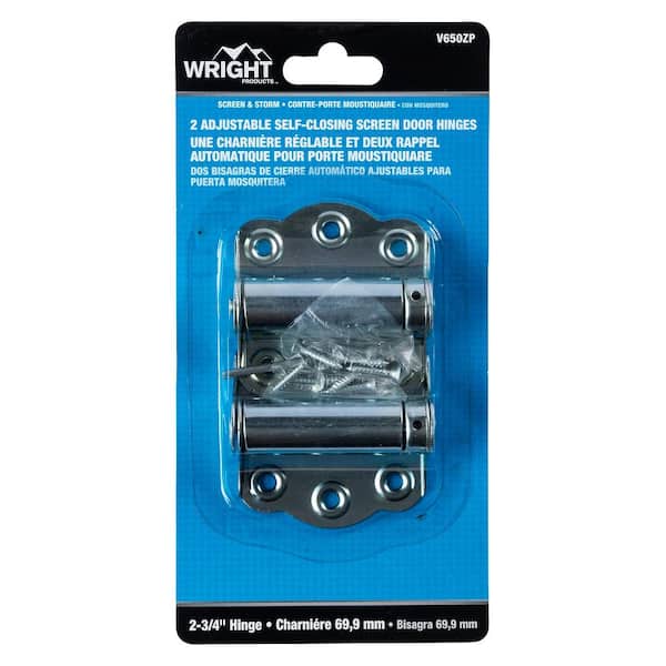 Wright Products 2-3/4 in. Zinc-Plated Adjustable Self-Closing