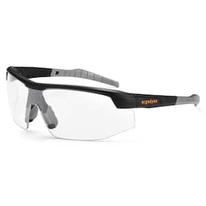 Skullerz Skoll Matte Black Anti-Fog Safety Glasses, Clear Lens - ANSI Certified