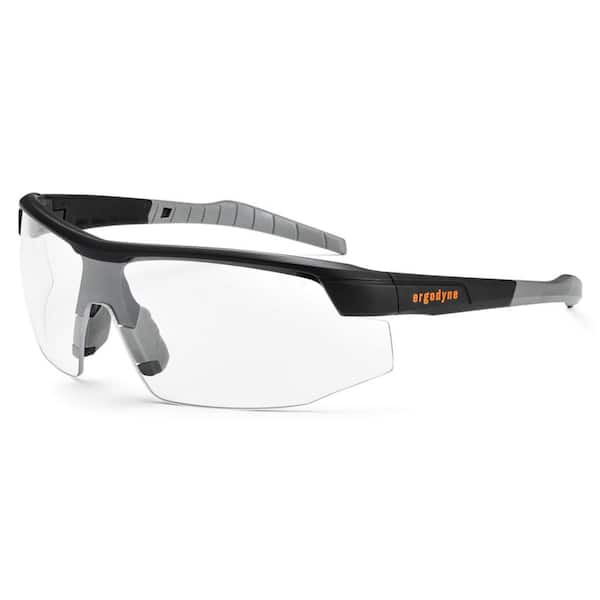 Skullerz Skoll Matte Black Anti-Fog Safety Glasses, Clear Lens - ANSI Certified