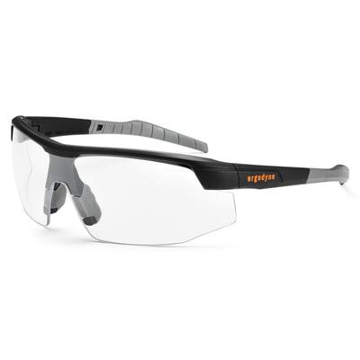 Skullerz Skoll Matte Black Anti-Fog Safety Glasses, Clear Lens - ANSI Certified