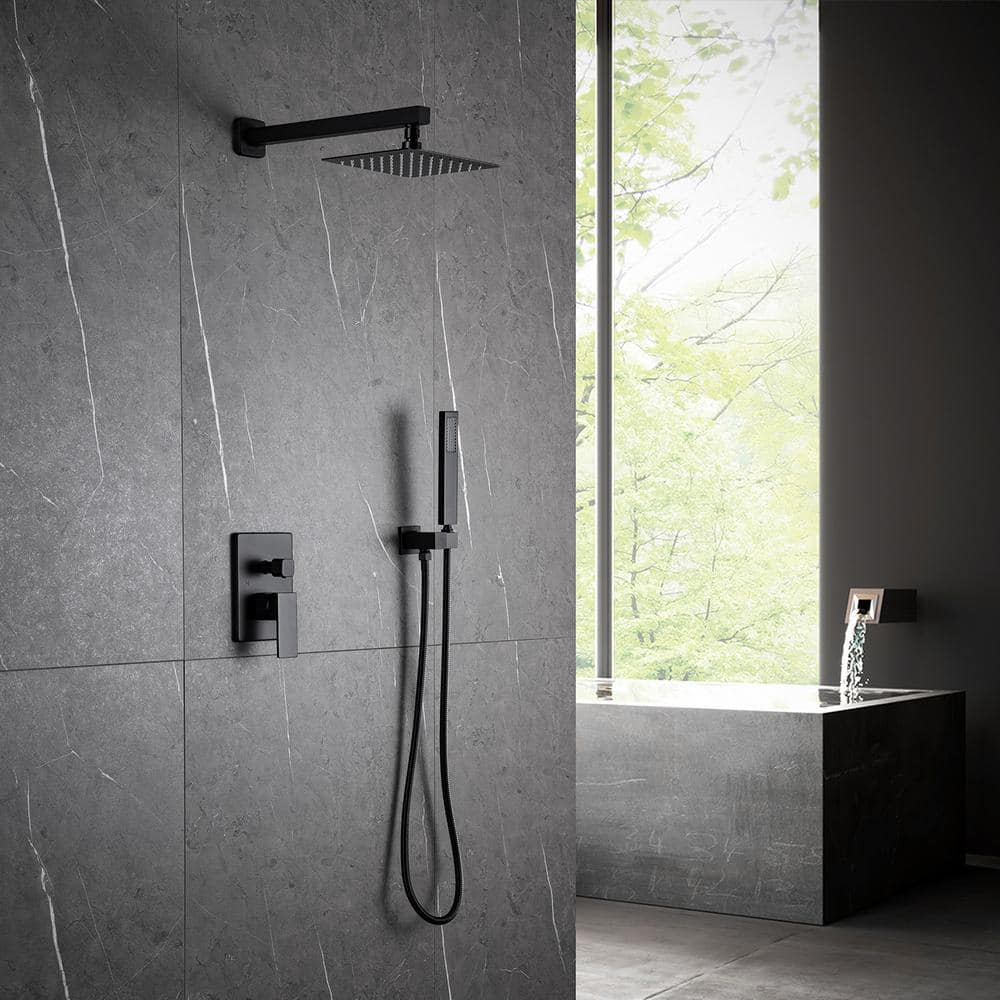 Flynama 87 in. H 0 - -Jet Shower System with Slide Bar Hand-Shower and ...