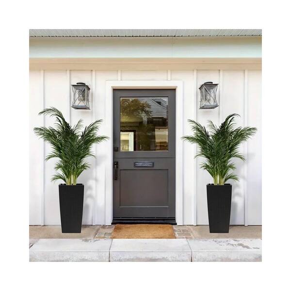 Unbranded 30-inch polypropylene outdoor plastic flower pot with automatic  drain hole, water level monitor and inner bucket ER-W3213P325511