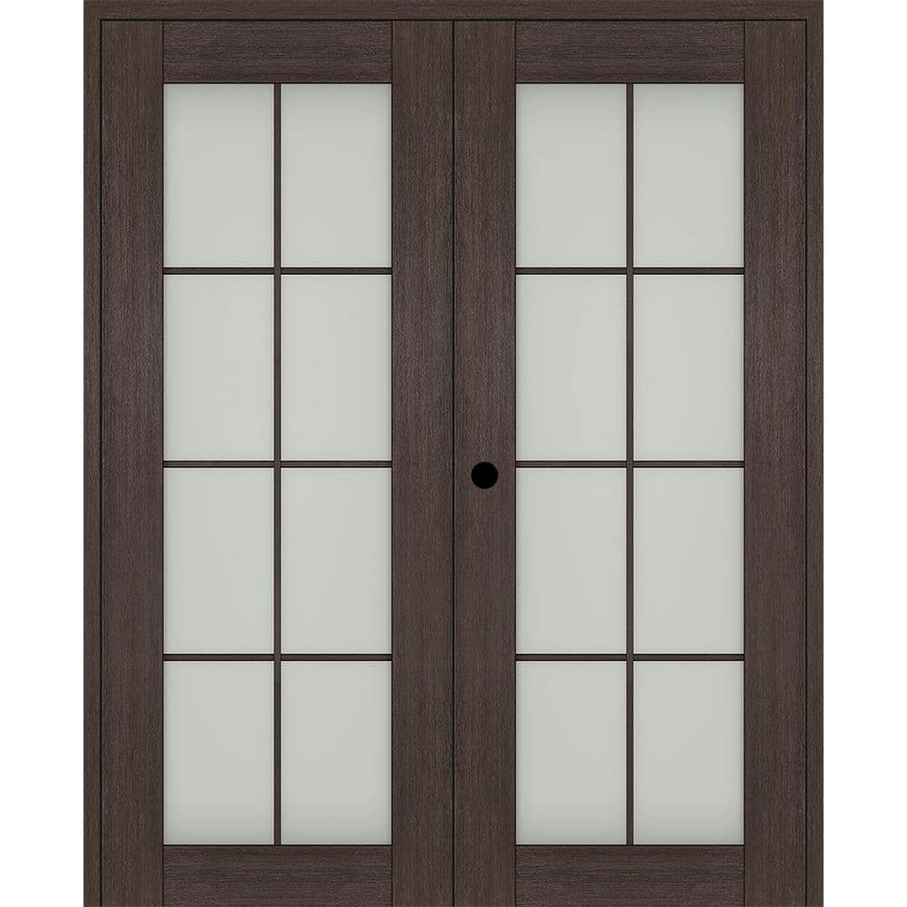 Avon 8 Lite N 36 in. x 96 in. Right Active 8-Lite Frosted Glass Veralinga Oak Wood Composite Double Prehung French Door price history on PriceWatchPro