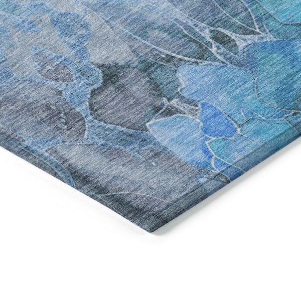Chantille Machine Washable Indoor/Outdoor Abstract ACN1859 Blue 2 ft. x 3 ft. Accent Rug