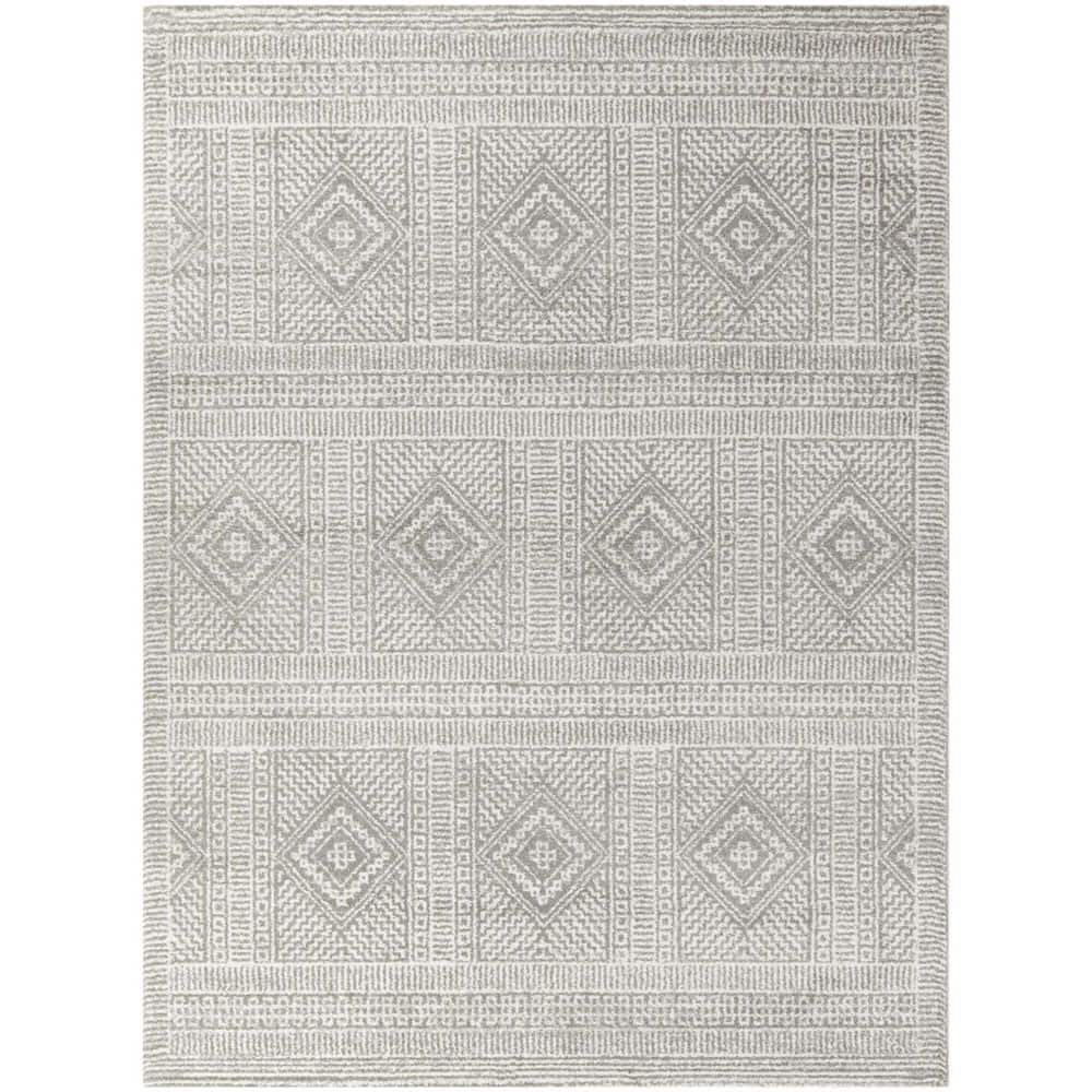 BALTA Timur Grey 5 ft. 3 in. x 7 ft. Geometric Area Rug 3094998 The