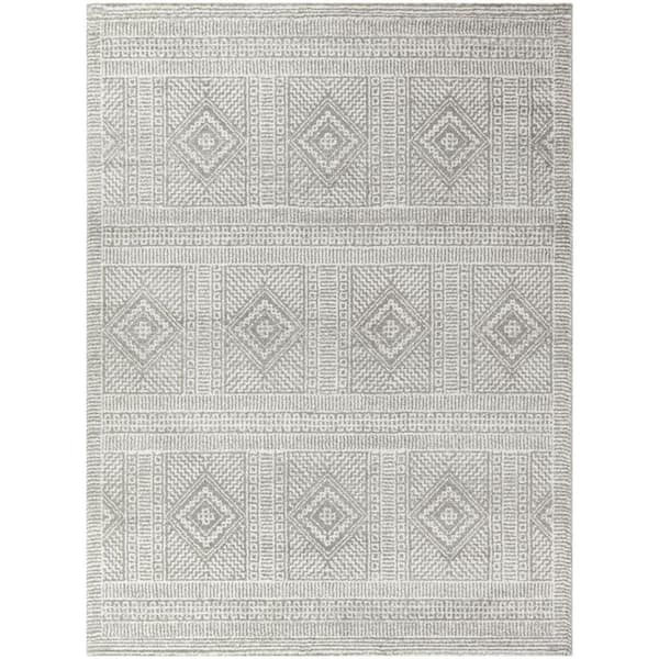 BALTA Timur Grey 5 ft. 3 in. x 7 ft. Geometric Area Rug
