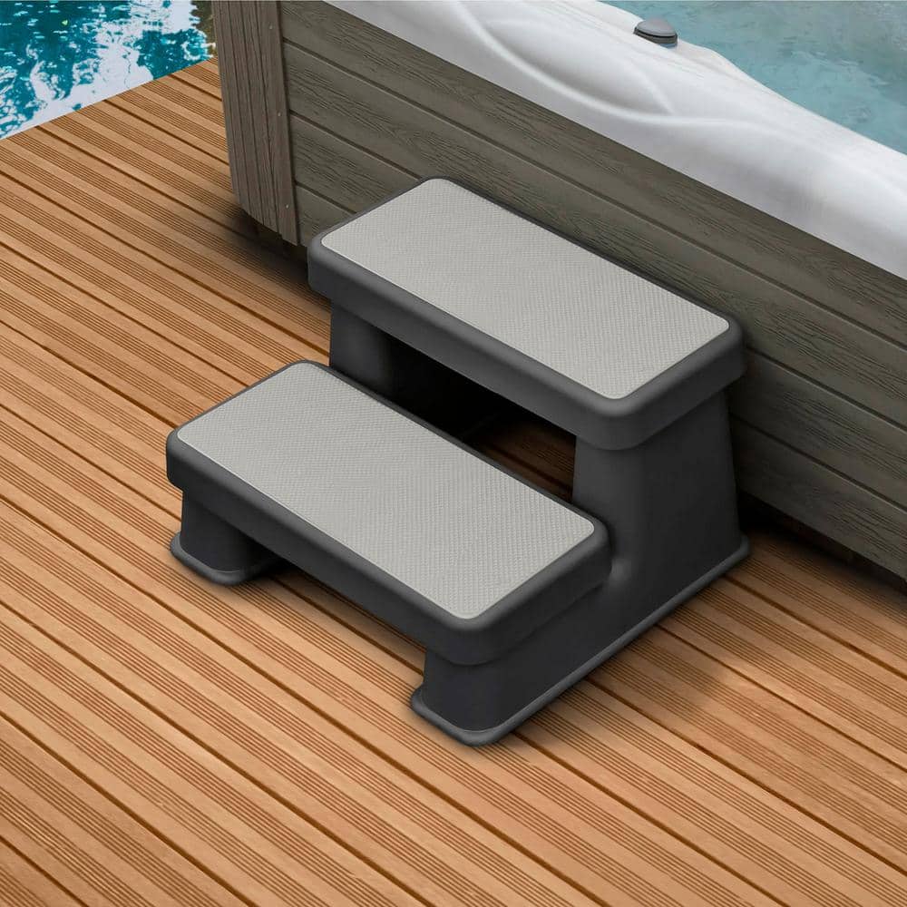 Bueno Gray UV Resistant Plastic Spa Step