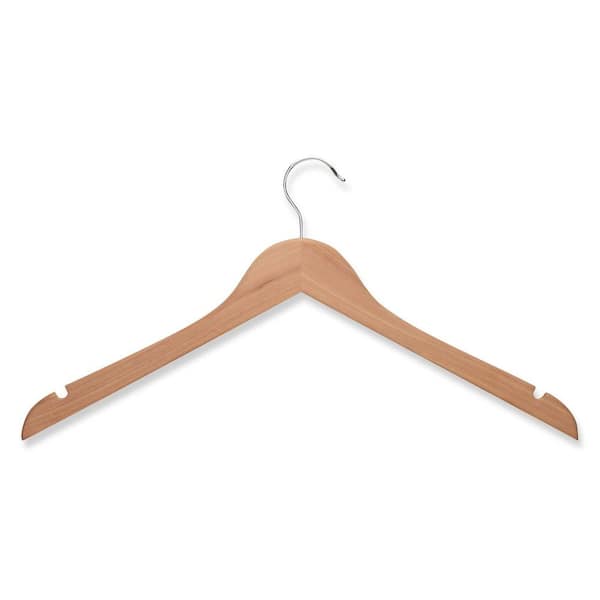 Honey-Can-Do Brown Wood Hangers 5-Pack