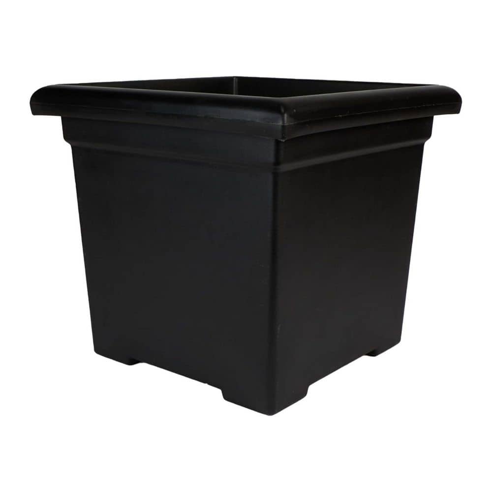 Accent Square Plastic Plant Pot with Drainage, 15.5 Inch, Black price history on PriceWatchPro