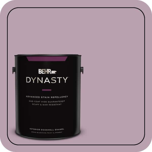 BEHR DYNASTY 1 gal. #S110-4 Highland Thistle One-Coat Hide Eggshell Enamel Interior Stain-Blocking Paint & Primer