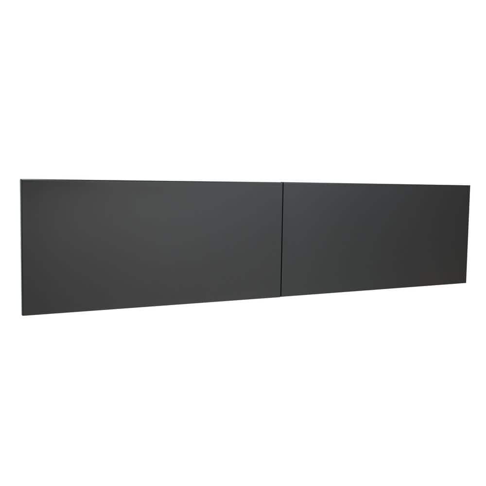 Charcoal Steel 18'' H x 72'' W Hutch Flipper Doors