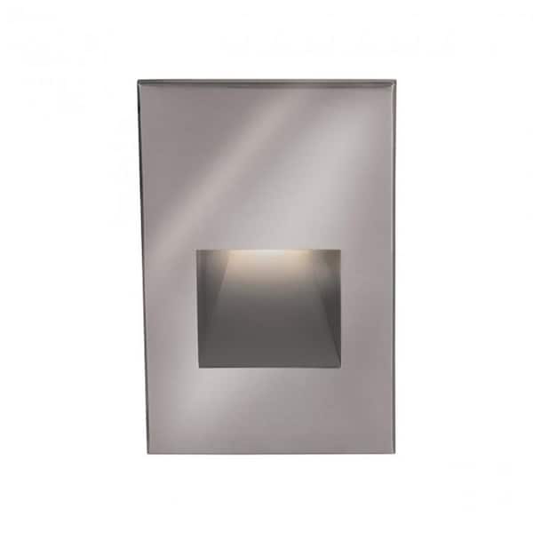 WAC LANDSCAPE Vertical Step Light Low-Voltage Integrated LED 12-Volt Cast Stainless Steel 3000K