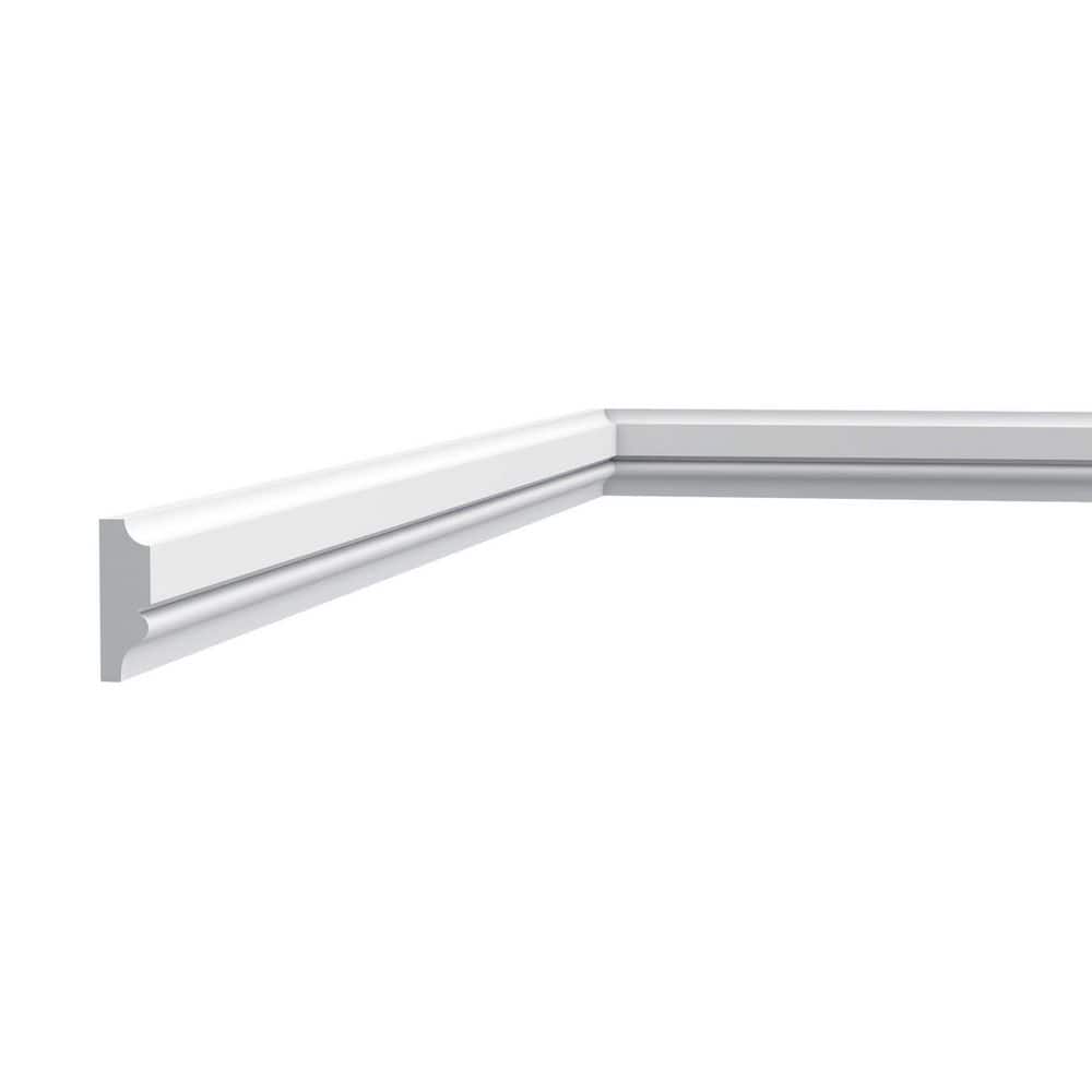 Primed White Polystyrene Crown Panel Moulding Set