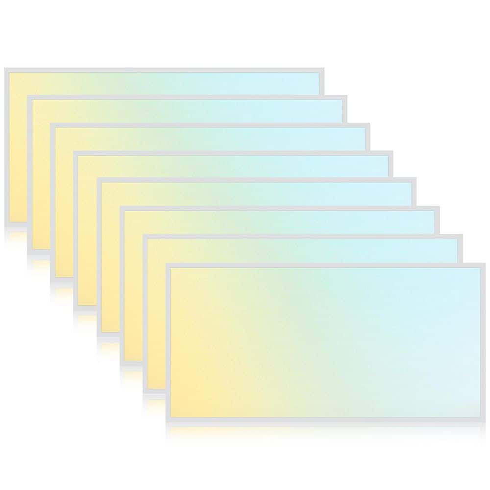 50-Watt 2x4 FT Integrated LED Backlit Panel Light, 3000K-6500K, 2500-6250LM, Dimmable, DLC Premium, ETL Listed 8 Pack price history on PriceWatchPro