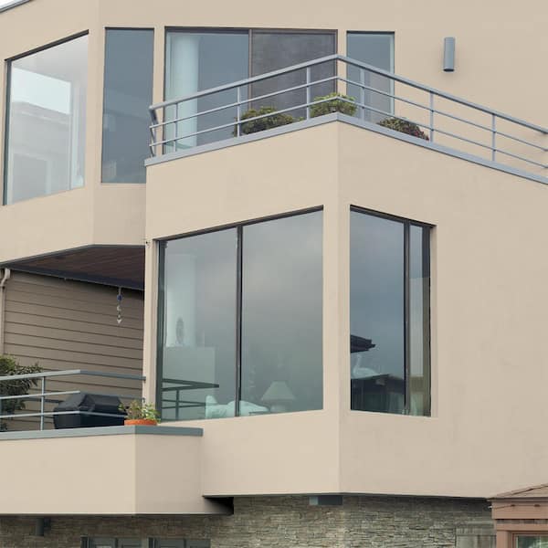 BEHR - 5 gal. #N280-1 Scroll Flat Interior/Exterior Masonry, Stucco and Brick Paint