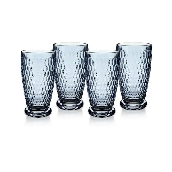 Boston Blue Highball Glasses (Set of 4)