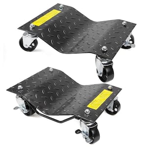 12 in. x 16 in. Skate 3000 lbs. Tire Set of 2 Auto Dolly Car Dolly Wheel Repair Slide