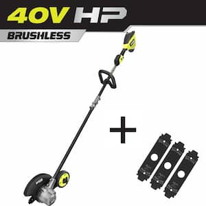 40V HP Brushless Stick Edger (Tool Only) with Extra 3-Pack of Edger Blades