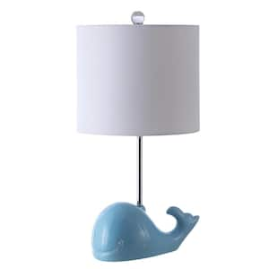 Walter Whale 19 in. Blue Table Lamp