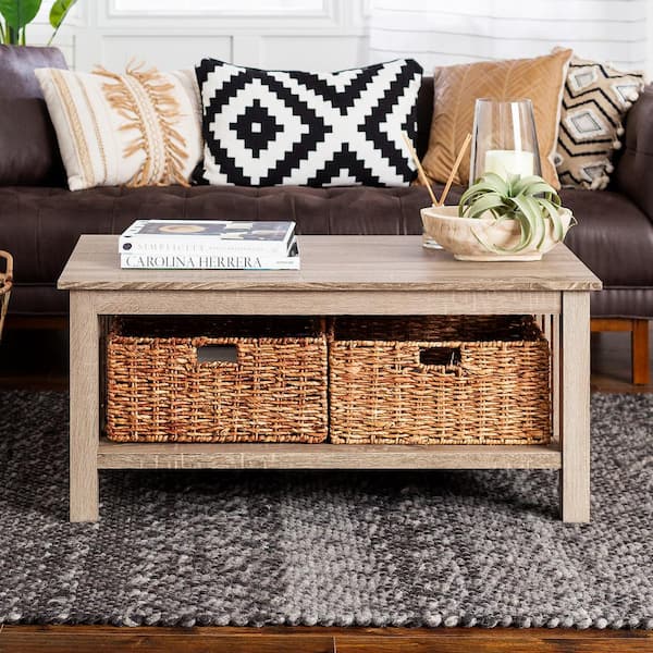 Walker Edison Furniture Company 40 In, How To Make A Coffee Table Out Of Driftwood